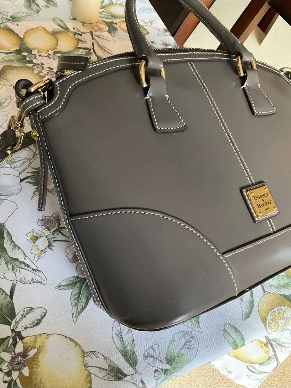 Dooney & Bourke Leather Handbag & Matching Wallet Set